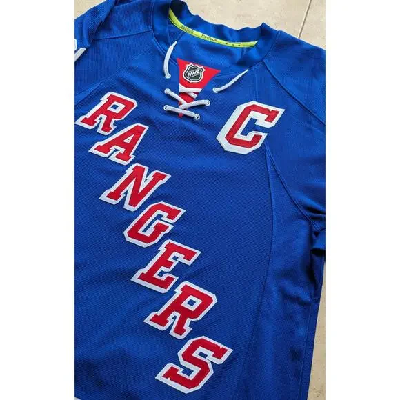 McDONAGH #27 2014-17 NY Rangers REEBOK Indo EDGE authentic jersey 46 M blue NHL